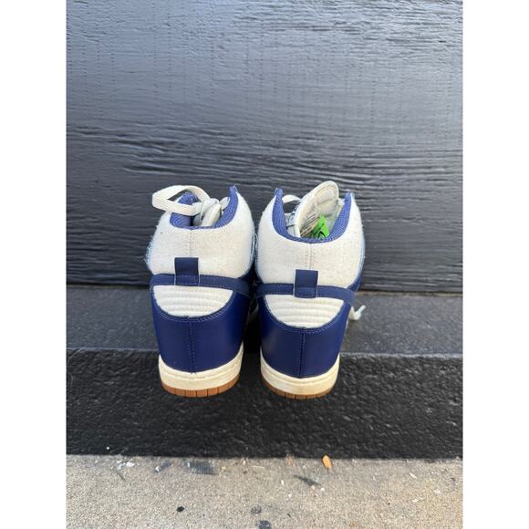 2015 Nike Dunk Sky Hi Loyal Blue Wedge Sneakers 644877-104 Size 8 - Picture 5 of 7